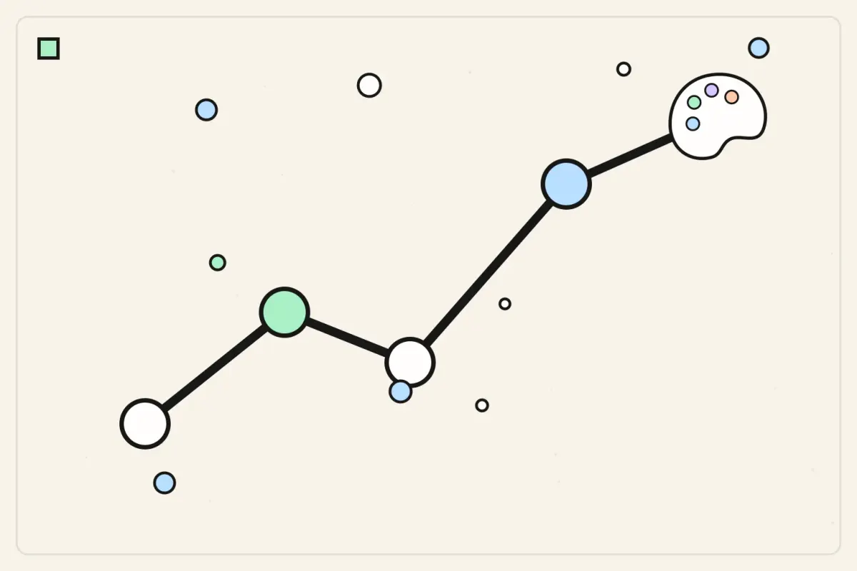 Illustration éditoriale — Guide complet UX design : définition, exemples et UI/UX mobile