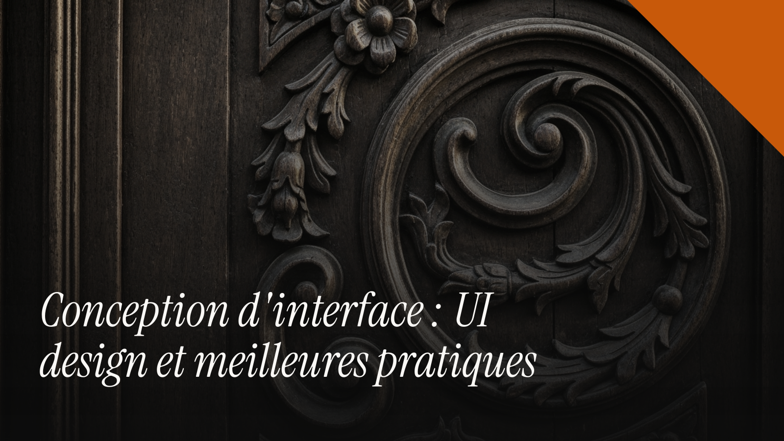 Conception d'interface : UI design et meilleures pratiques
