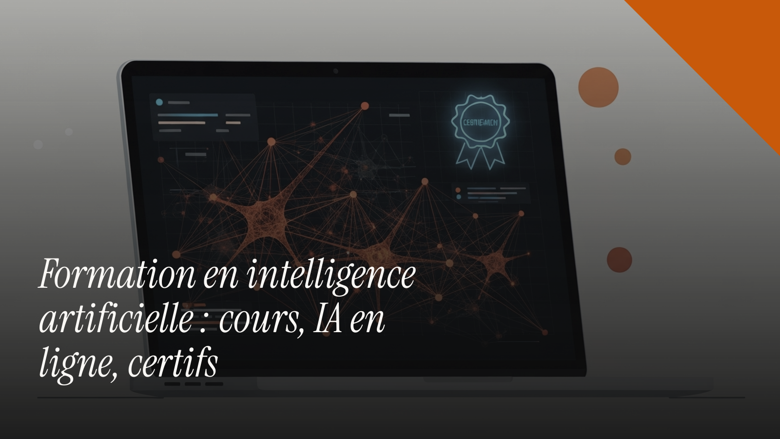 Formation en intelligence artificielle : cours, IA en ligne, certifs