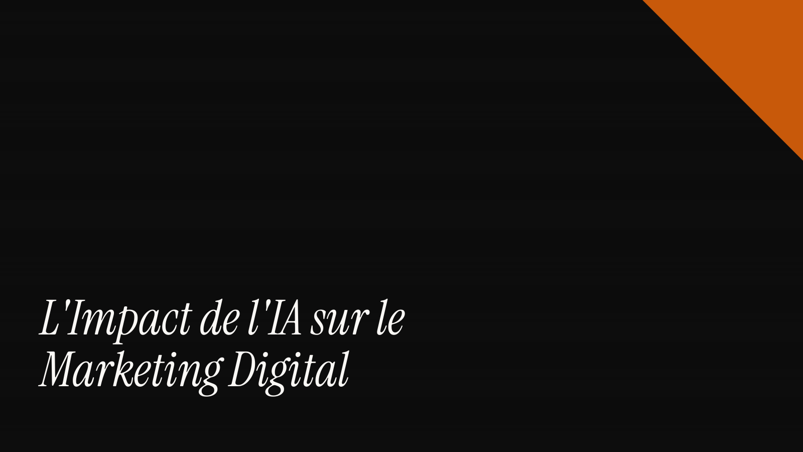 L'impact de l'IA sur le marketing digital