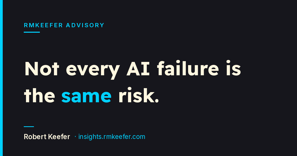 An AI That Invents a Citation and an AI That Outs a Person Are Not the Same Risk