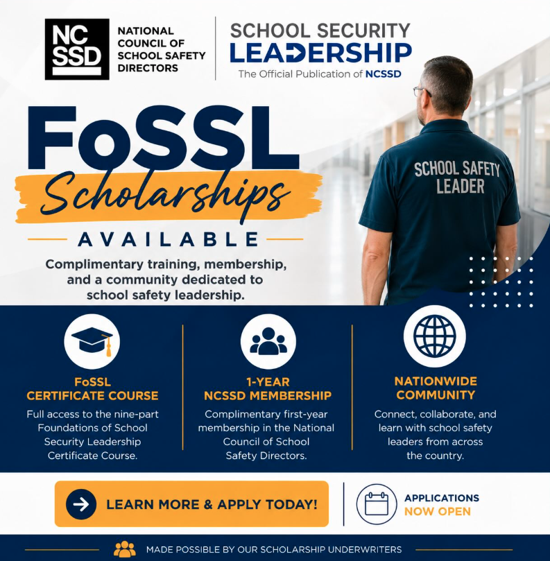Foundations of School Security Leadership (FoSSL): A Self-Paced Course for School Safety Leaders