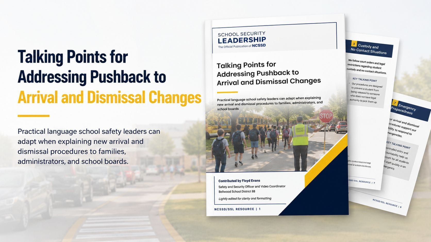 School Arrival and Dismissal Procedures: Talking Points for Addressing Pushback