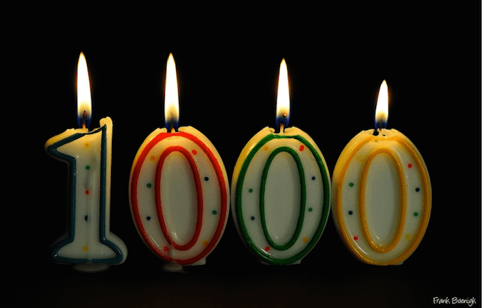 Celebrating Post Number 1,000