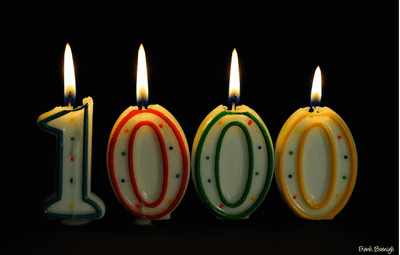 Celebrating Post Number 1,000