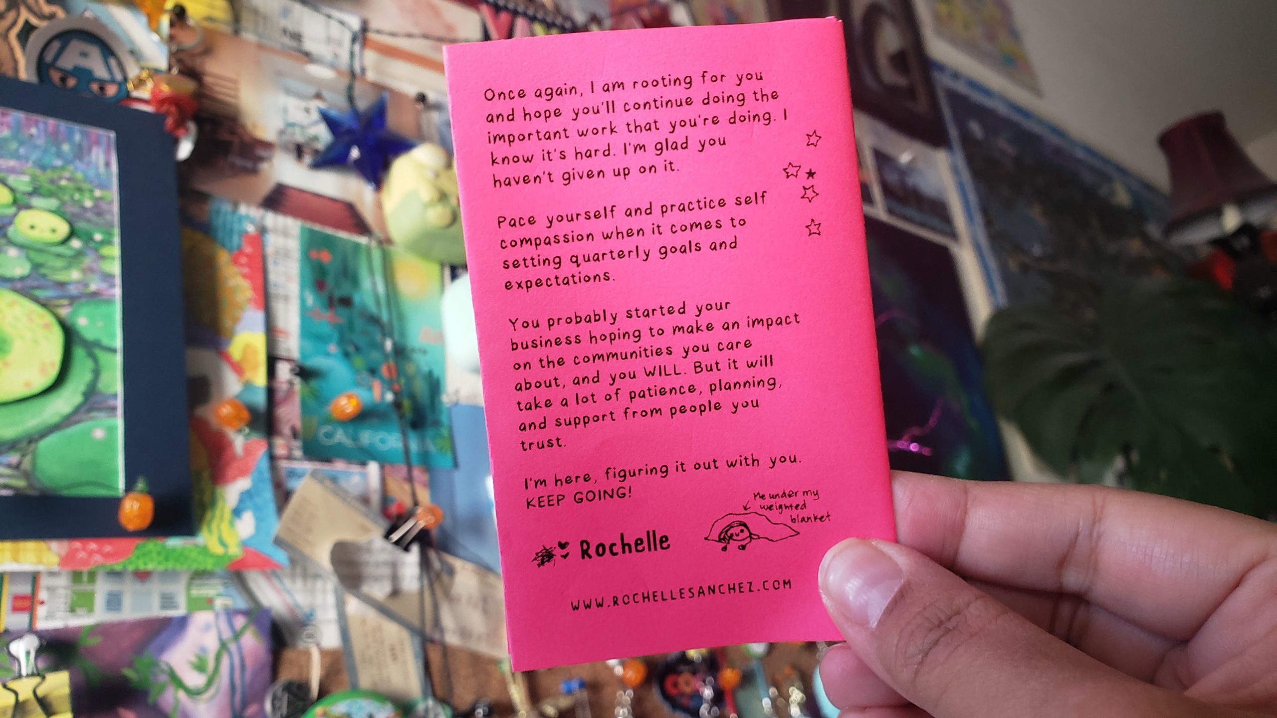 Too tired to hustle Q1 mini zine product photo (1)