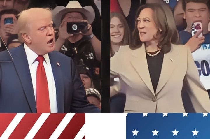 Harris and Trump