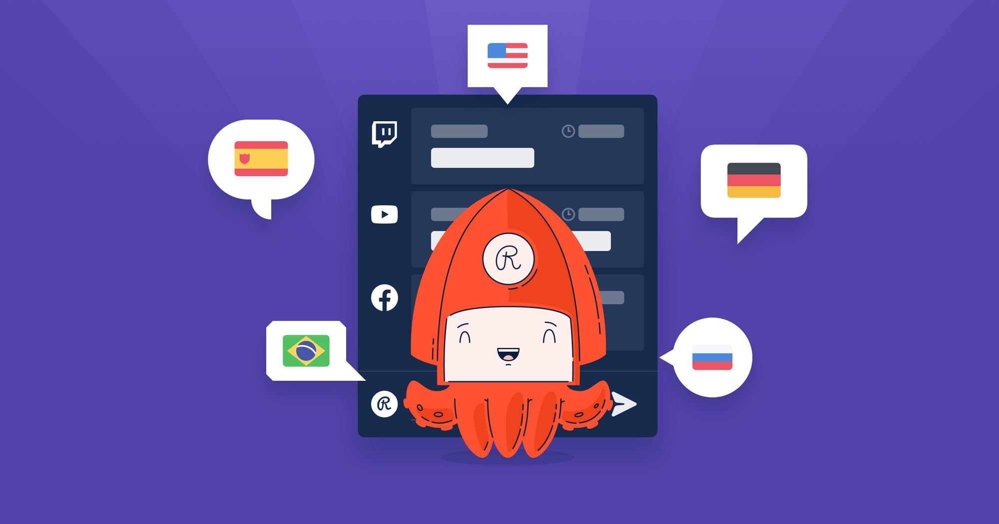 Restream Chat is now available in five languages