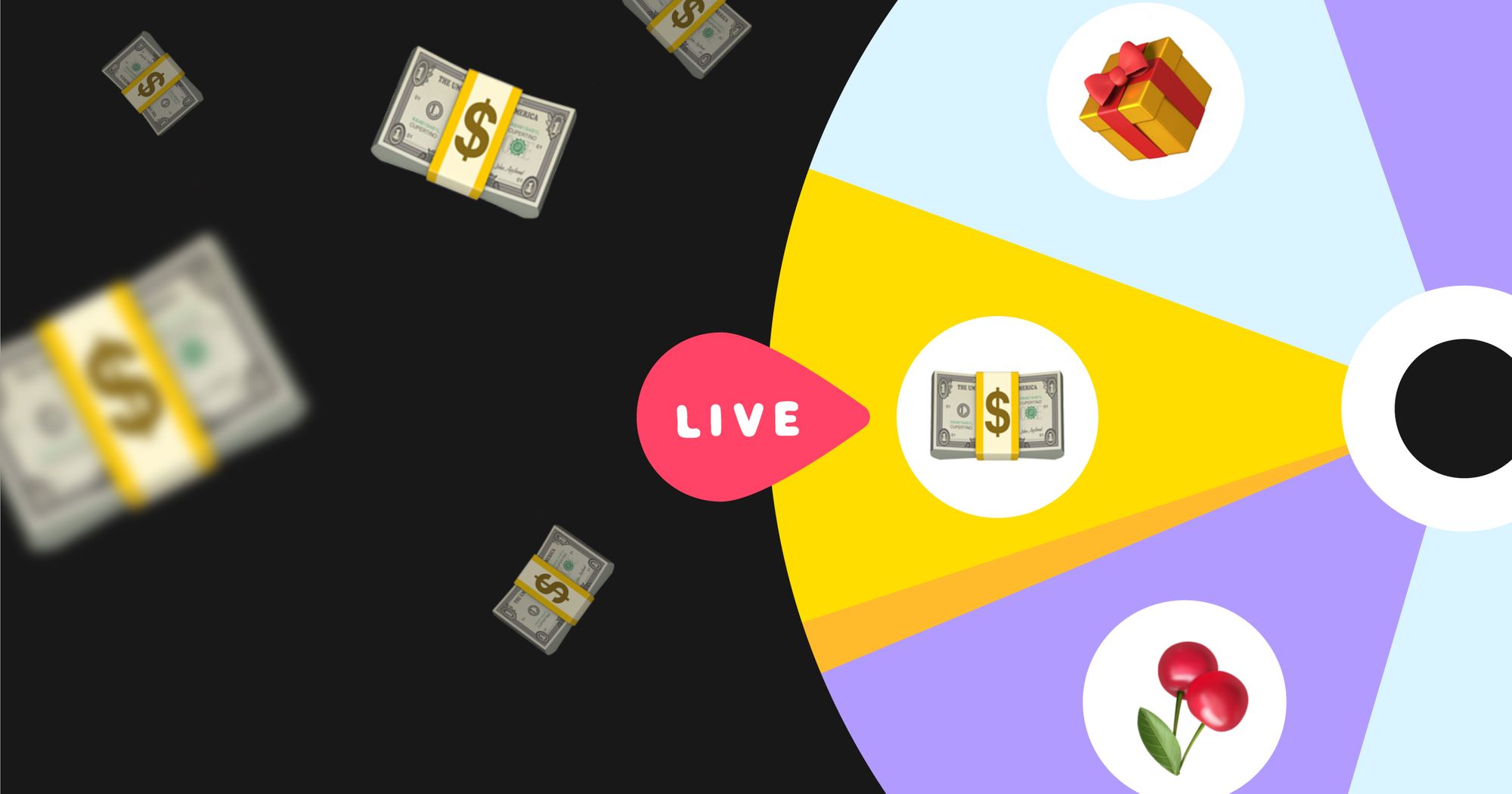 Live contests and giveaways on social media