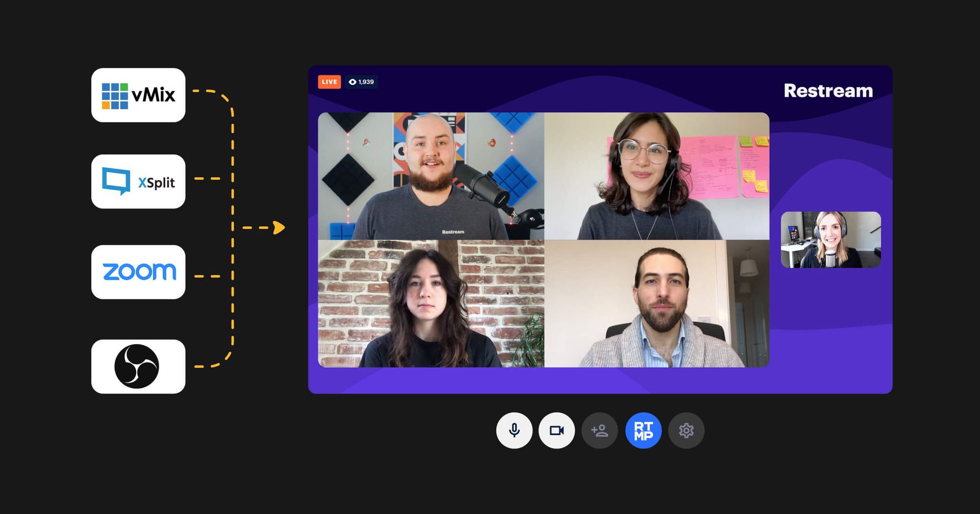 RTMP Source in Restream Studio