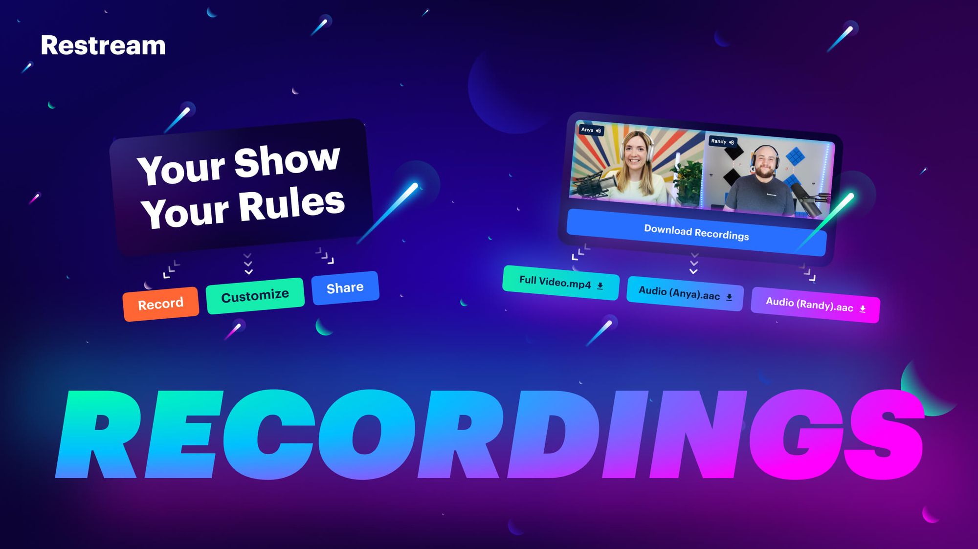 How to make a podcast with Restream