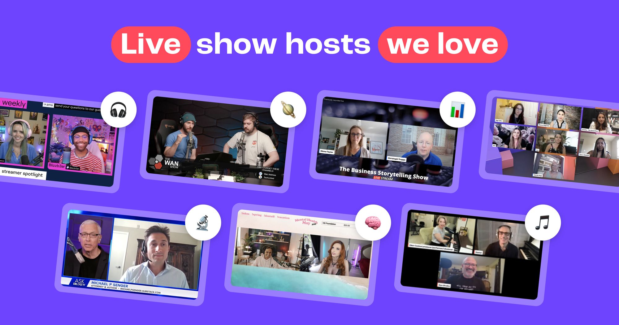 5 interviewers with memorable styles to inspire your live show