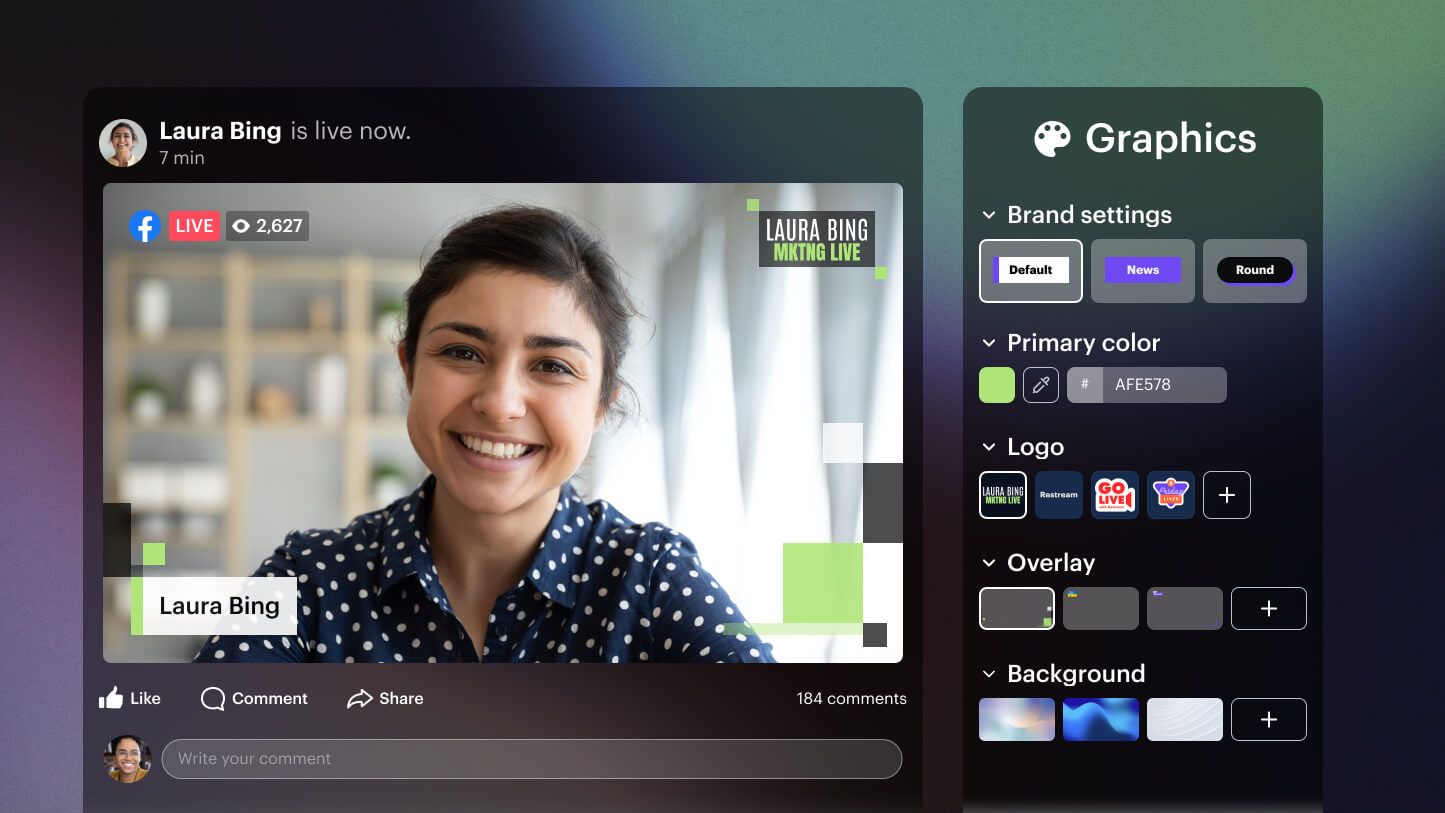 How to customize Facebook Live