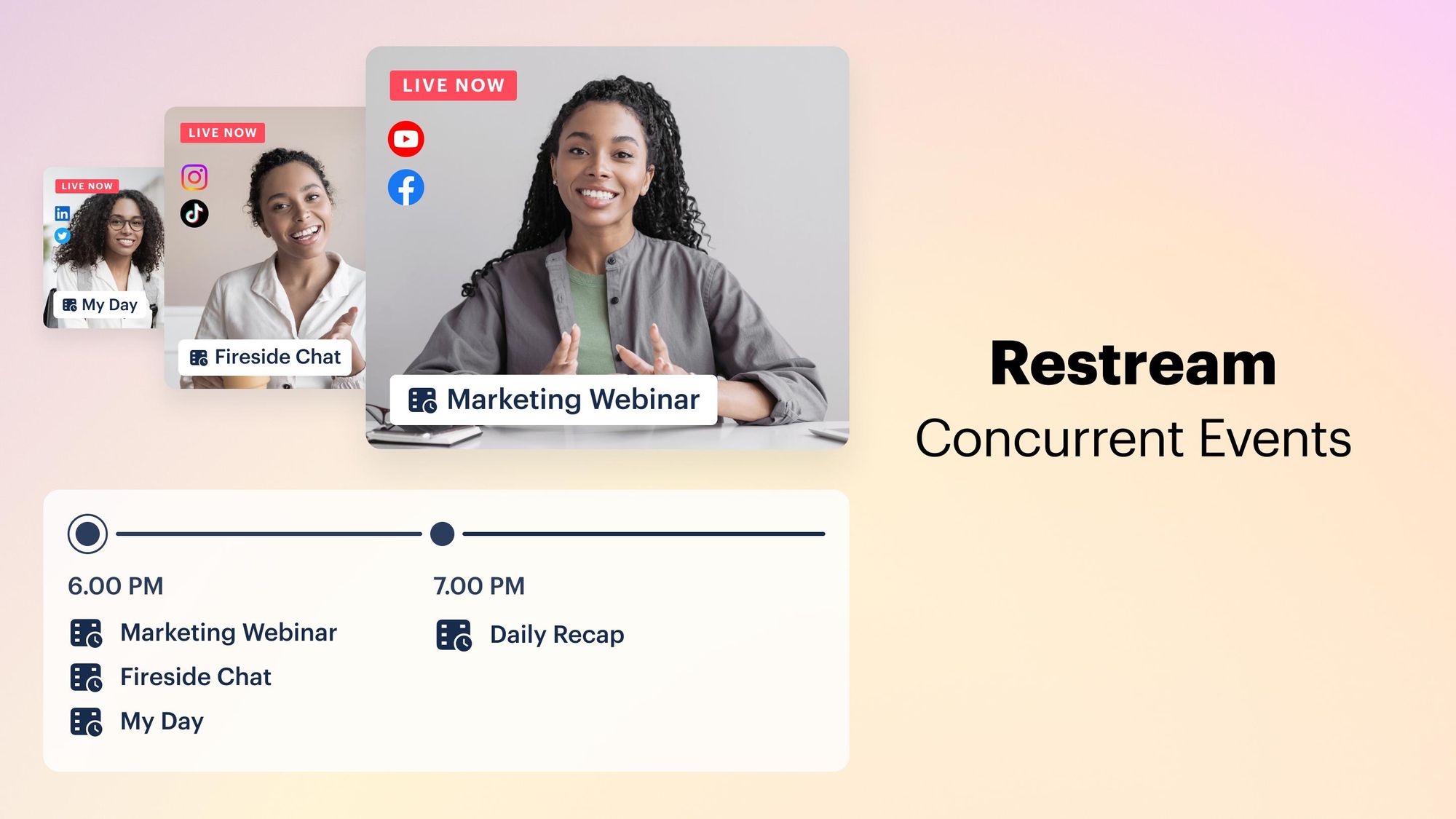 Ways to stream concurrent events