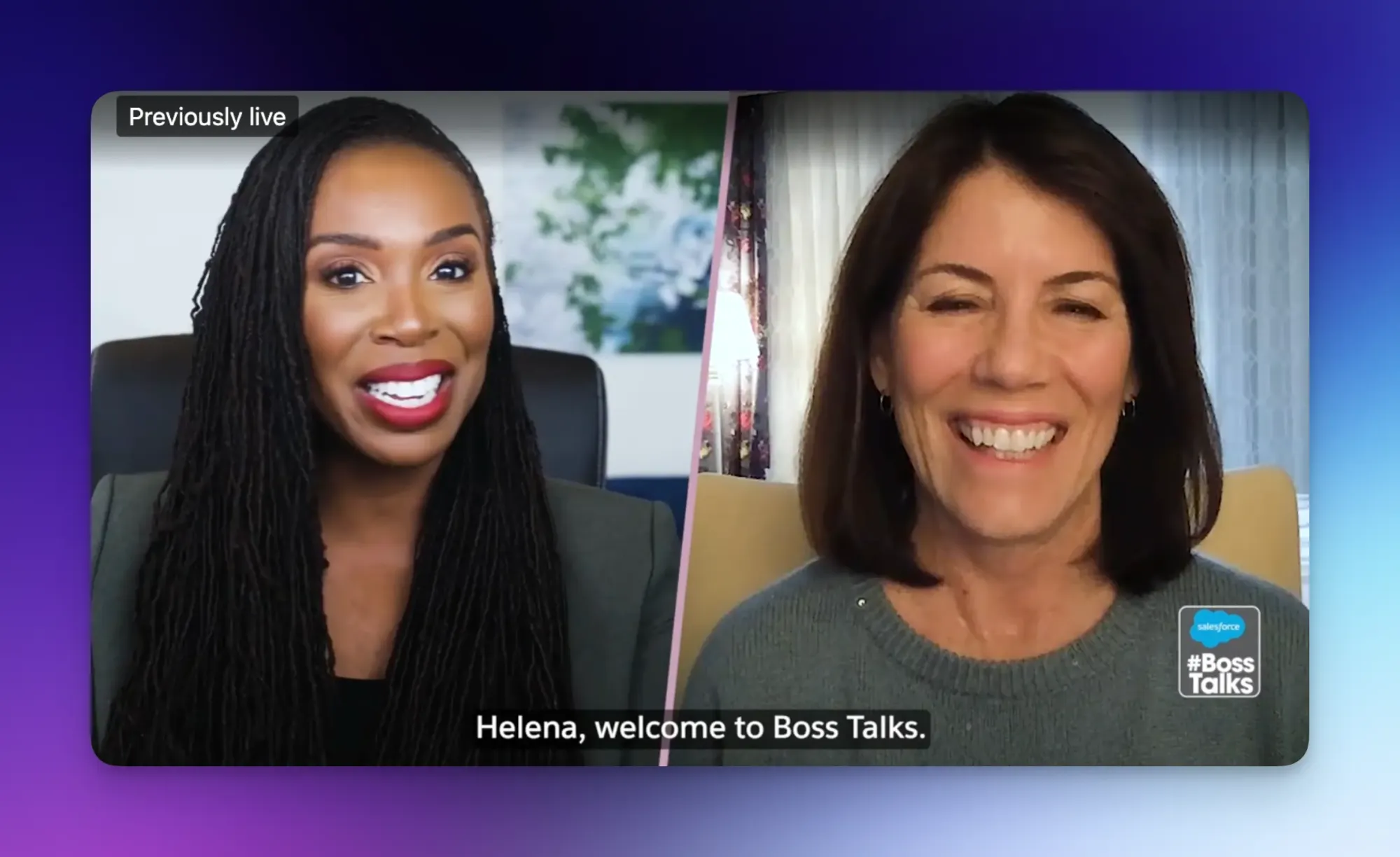 Salesforce use case - interviews and video podcasts