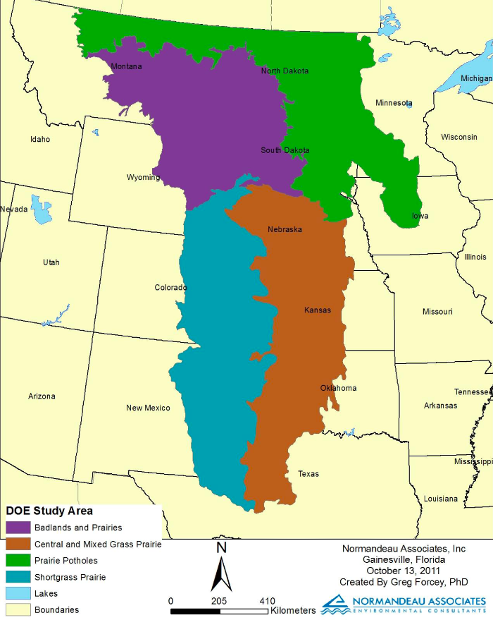 Bird conservation regions used for this study.