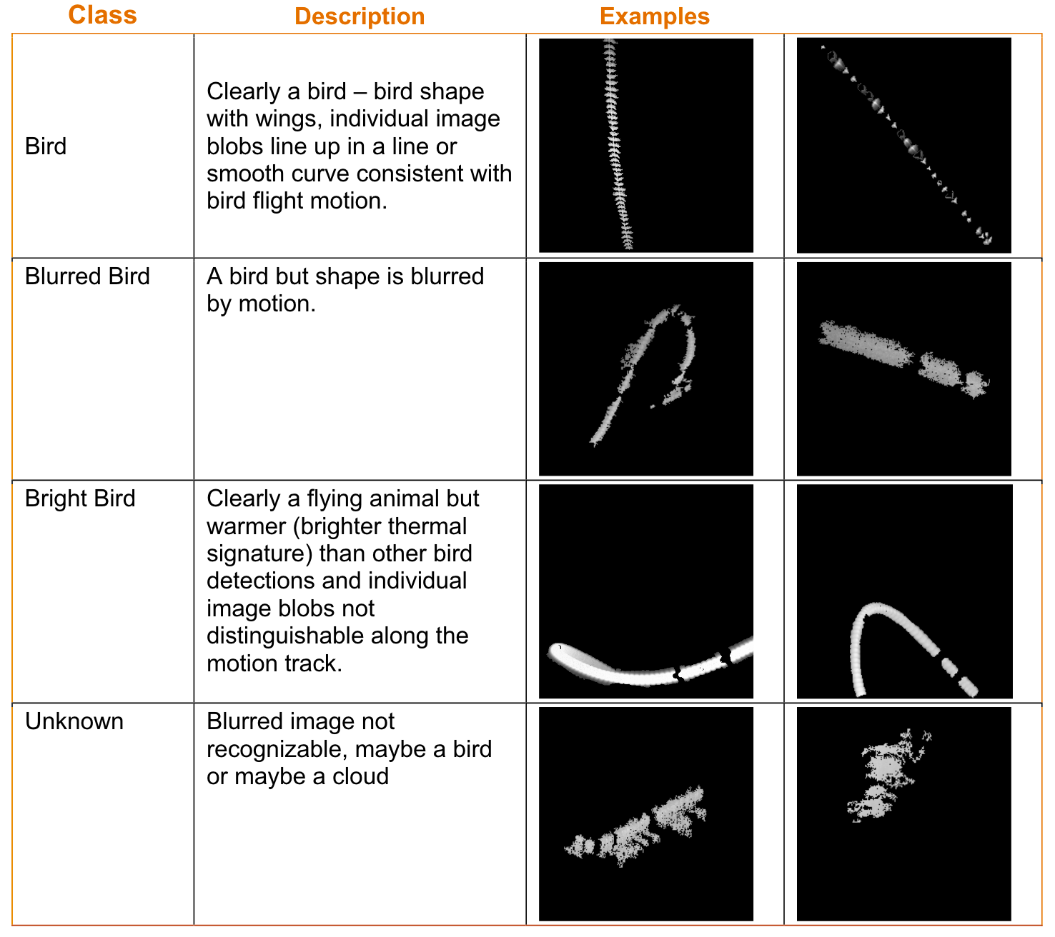 Examples of ThermalTracker-3D track detections