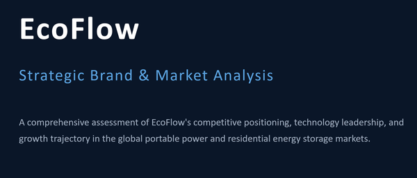 EcoFlow Strategic Brand & Market Analysis
