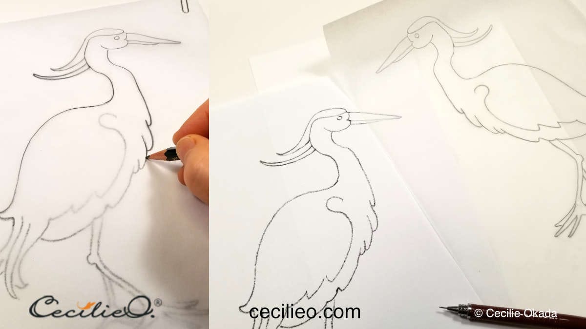 How To Trace Onto Watercolor Paper - Cecilie Okada Design