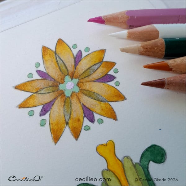 Nothing wrong spicing up the shape with colored pencils.