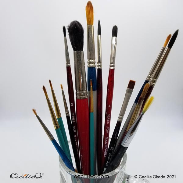 My old brush collection.