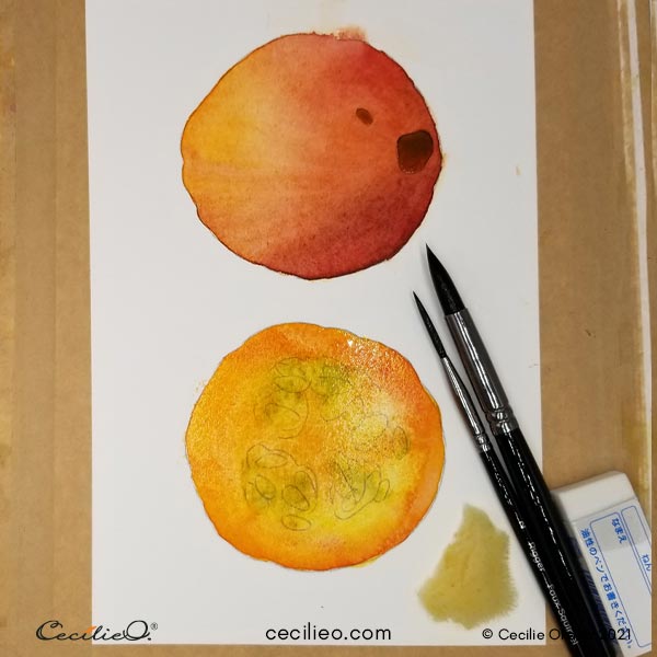 Adding red to make it orange.