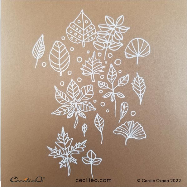 Leaf shapes are easy doodle objects.