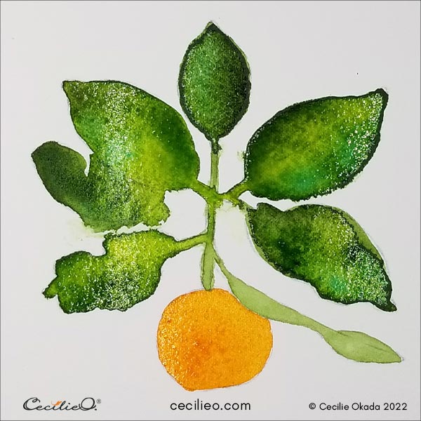 Paint the orange bright orange first.