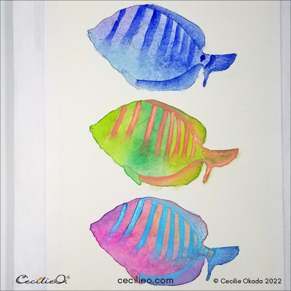 Add stripes to all the fish.