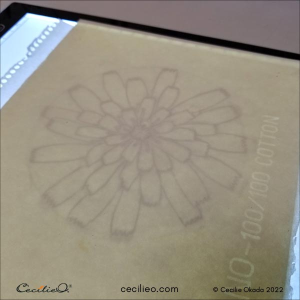 Ready to trace onto watercolor paper.