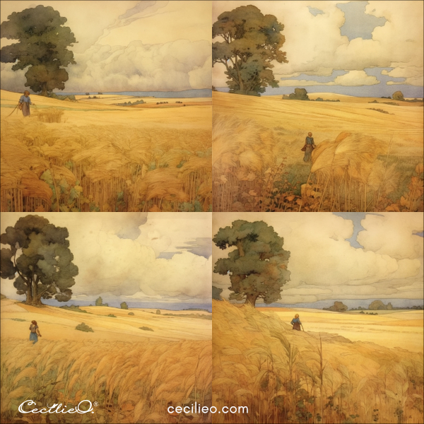 Upon request, the AI tool generated iterations on one of the images.