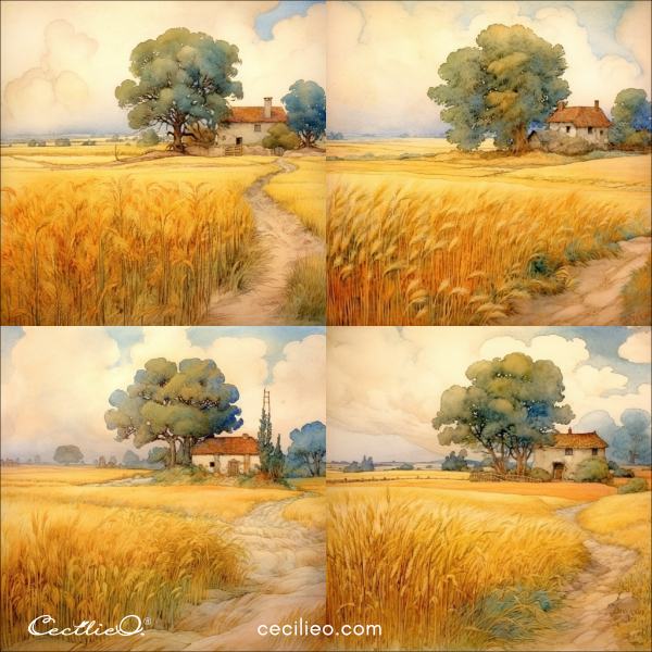 These are iterations the AI tool generated on another image.