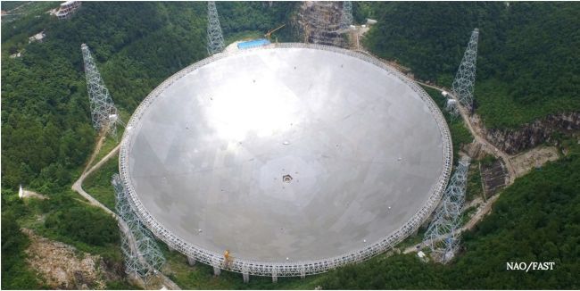 📡 Final testing of China's extra-terrestrial seeking radio telescope is finishing up.