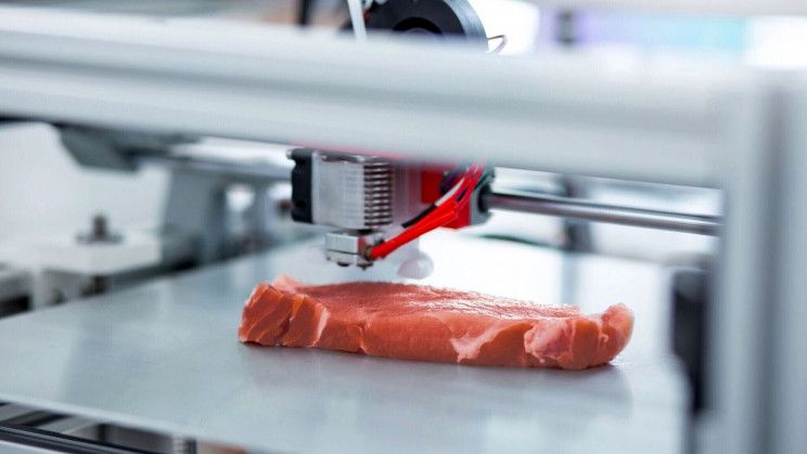 🥩 Here is the world's first 3D-printed Wagyu beef