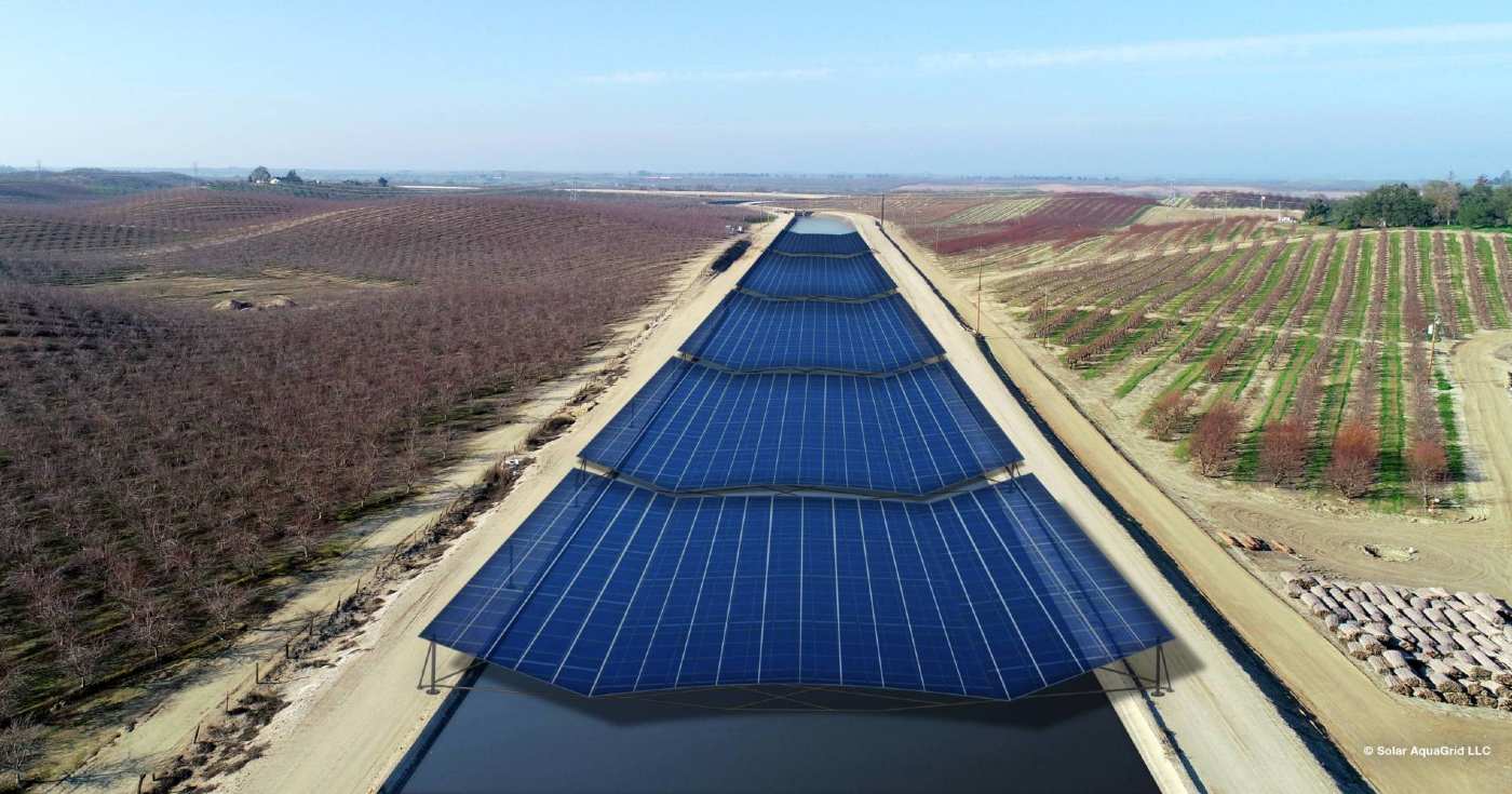 ☀ Solar panels provides energy and saves water