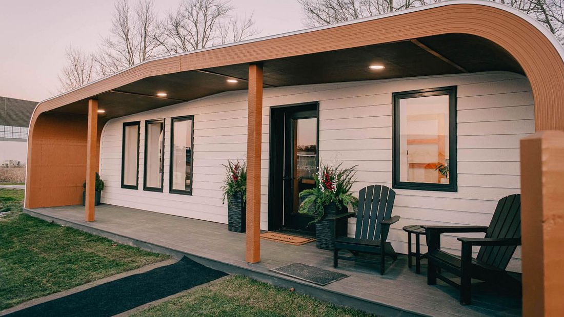 🏡 3D-printed house made of "wood flour" is completely recyclable