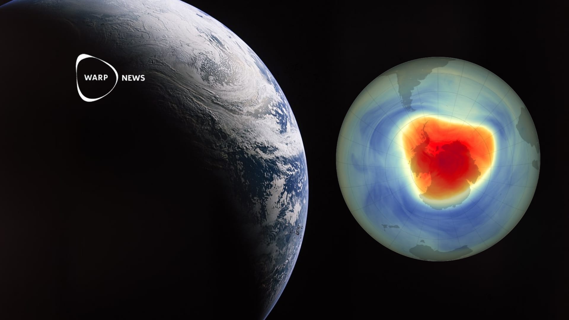 🌐 The ozone hole over Antarctica continues to shrink