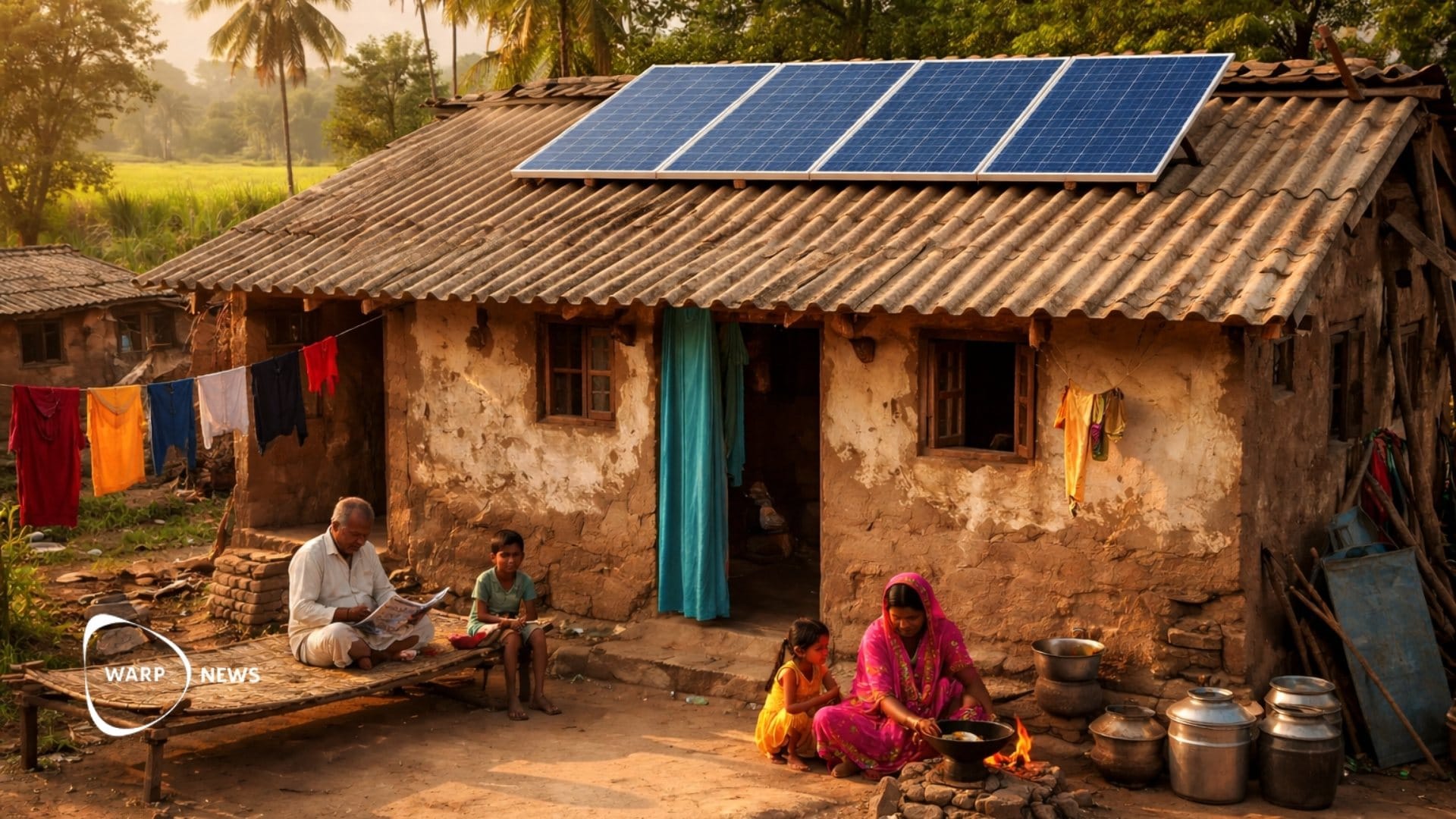 ☀️ Bihar gives 250,000 poor families free rooftop solar panels