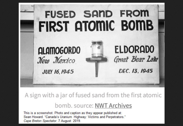 Toxic continuum: Connecting Indigenous labor (and illness) at Great Bear Lake to the nuclear devastation at Hiroshima