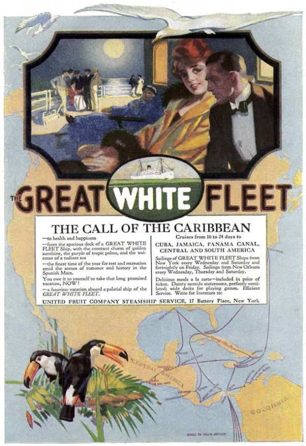 Bananas, print advertisements, and leisure cruises in the laundered image of conquest in the early twentieth-century Greater Caribbean