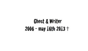 Ghost & Writer: Schluss. Aus. Ende. Vorbei.