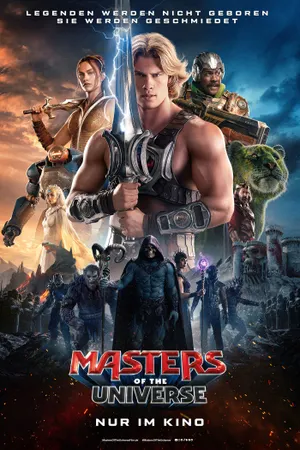 Deutsches Kinoplakat zu Masters of the Universe (2026) mit He-Man, Skeletor und weiteren Charakteren © Amazon MGM / Sony Pictures