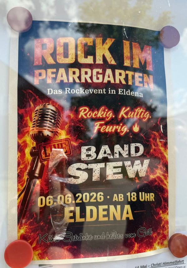 Rock im Pfarrgarten Eldena, oder: Manchmal sind die kleinsten Events eben doch die größten