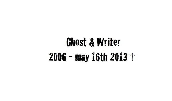 Ghost & Writer: Schluss. Aus. Ende. Vorbei.
