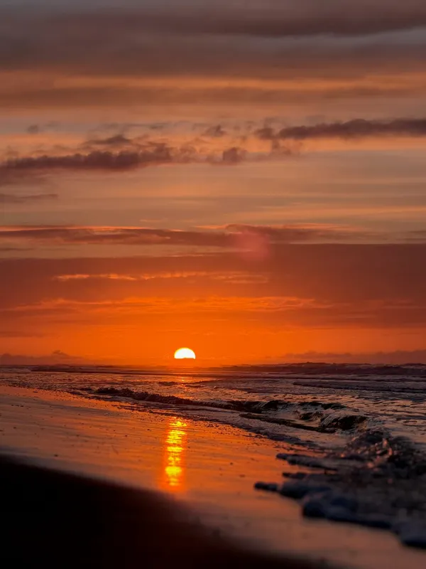 Das schöne Bild: Sonnenuntergang auf Juist
