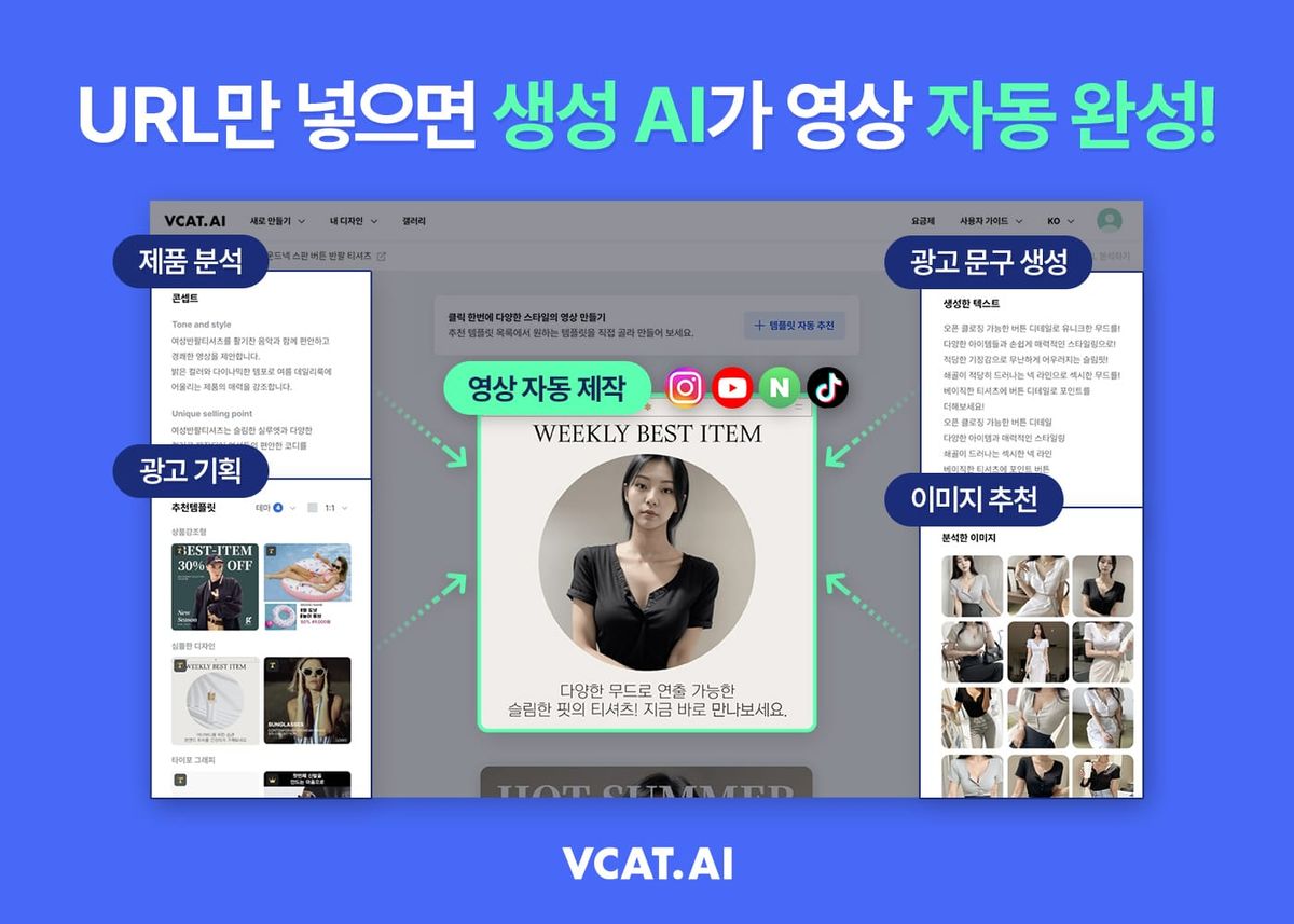 ‘광고 몰라도 하루 100개 제작 뚝딱’ 신통한 브이캣