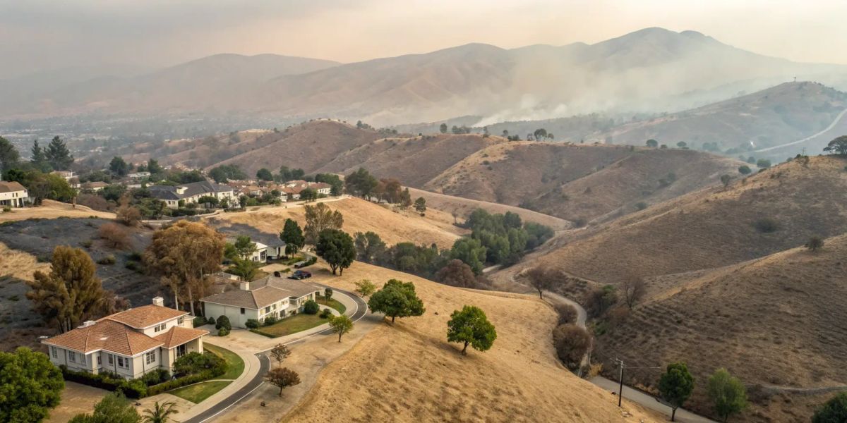 Insurance to cover LA homes at risk from wildfire in the nearby hills.