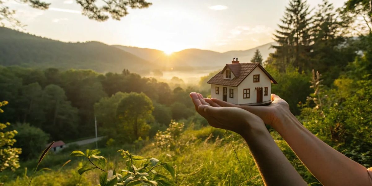 Finding home insurance companies in CA for a house near a high-risk mountain landscape.