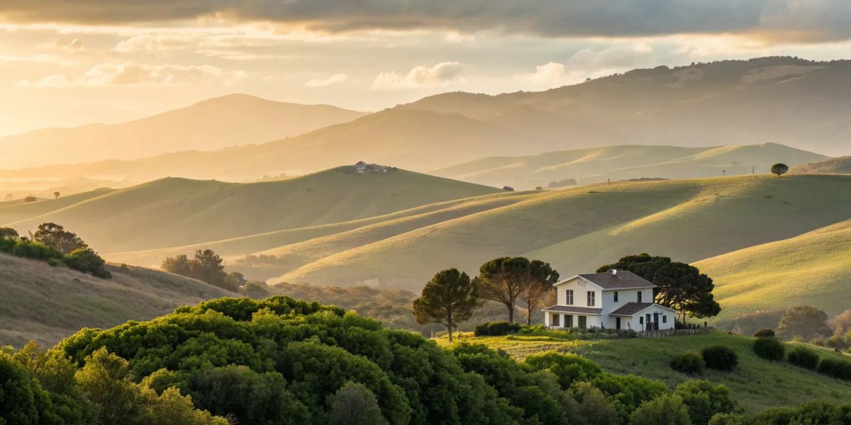 Finding homeowners insurers still operating in California for a house on a hillside.