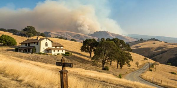 California home in a high fire-risk area under the 2025 insurance moratorium.